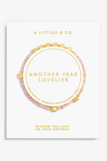 A Little "Another Year Lovelier" Bracelet - Gold