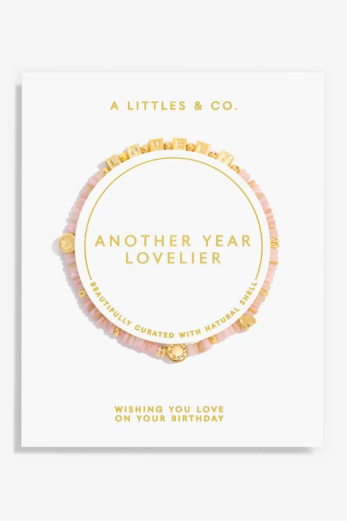 A Little "Another Year Lovelier" Bracelet - Gold