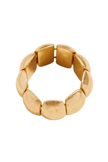Say Less Domed Stretch Bracelet - Gold
