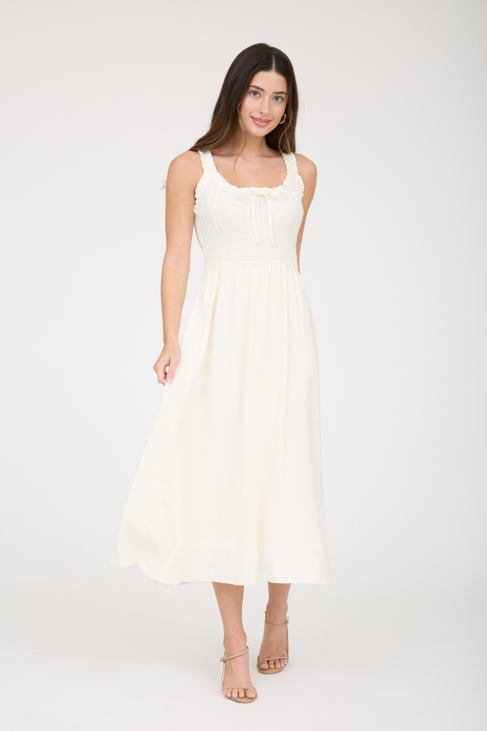 Abbigail Midi Dress - Ivory
