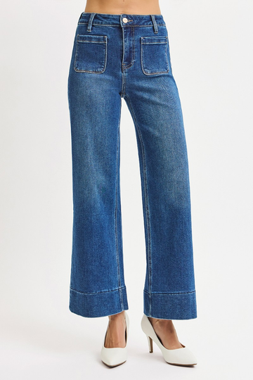 Rory Wide Leg Jeans-  Dark Wash