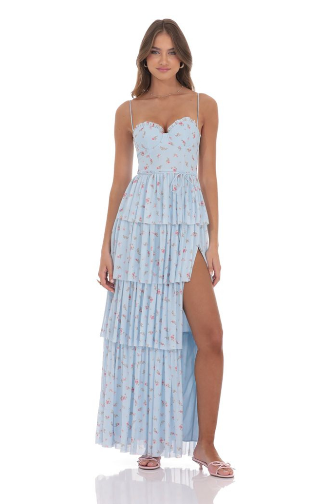 Lucy In The Sky Vayda Maxi Dress - Blue