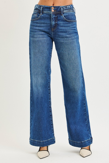 Best Fit Yet Wide Leg Jeans - Dark Wash