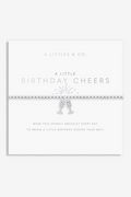 A Little 'Birthday Cheers' Bracelet- Silver