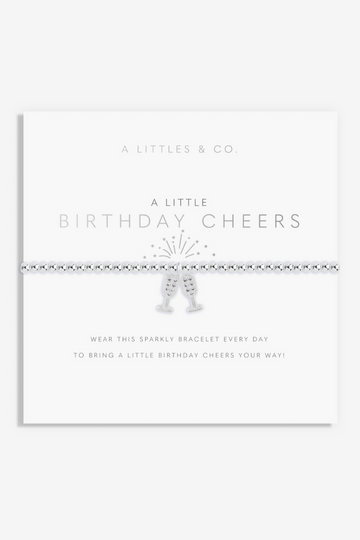 A Little &#039;Birthday Cheers&#039; Bracelet- Silver