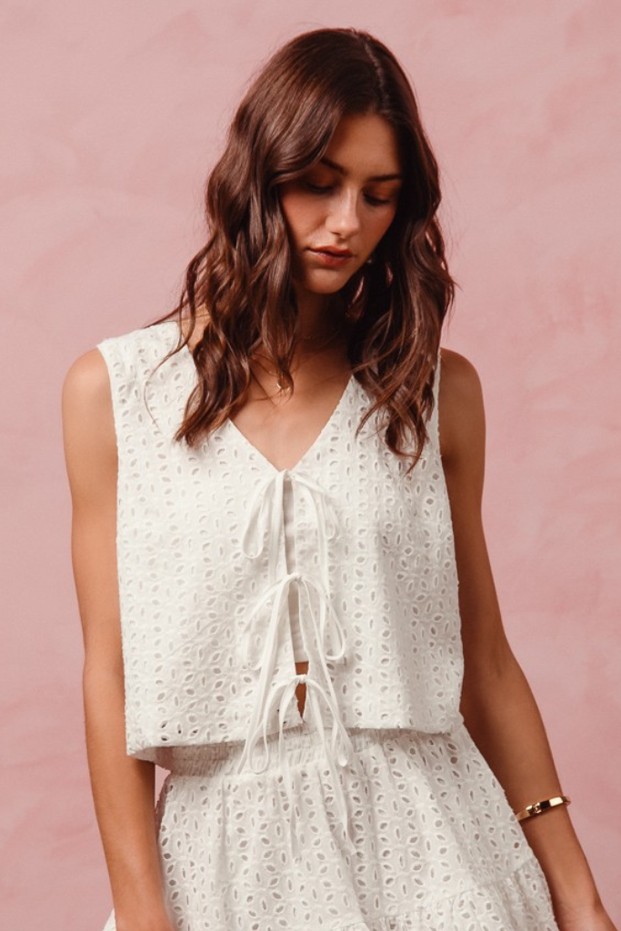 Better Together Lace Top - White