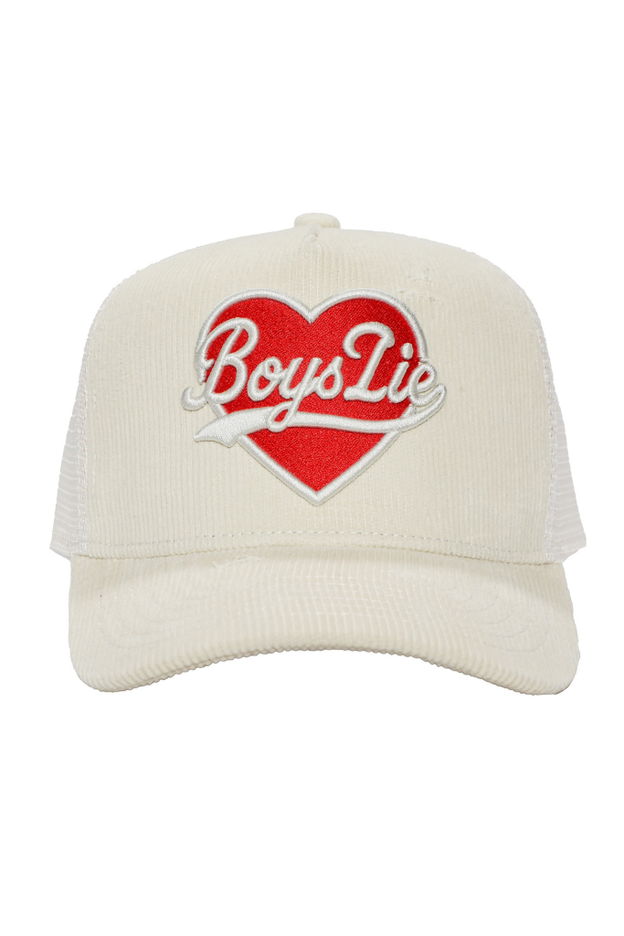 Boys Lie Signature Trucker - White