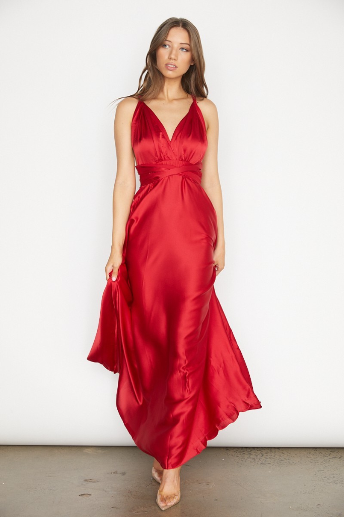 At Eternity Maxi Dress - Ruby
