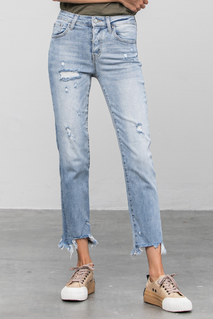 No Shame Straight Leg Jeans - Light Wash