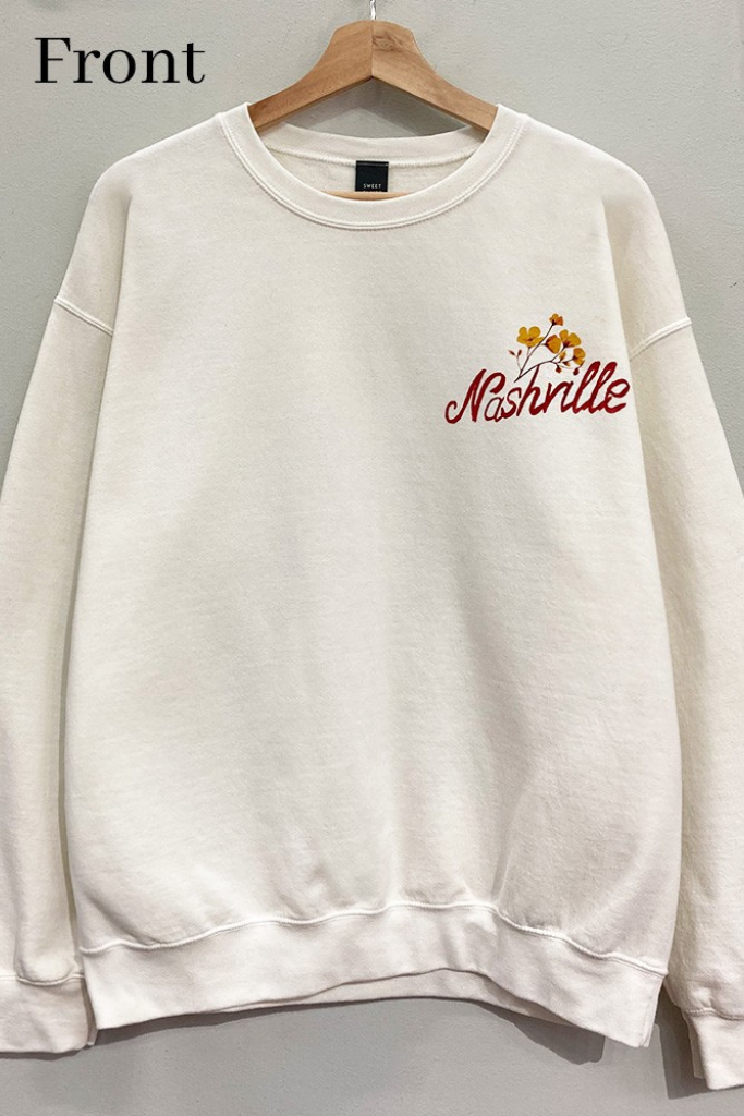 Nashville Graphic Sweatshirt - Cream