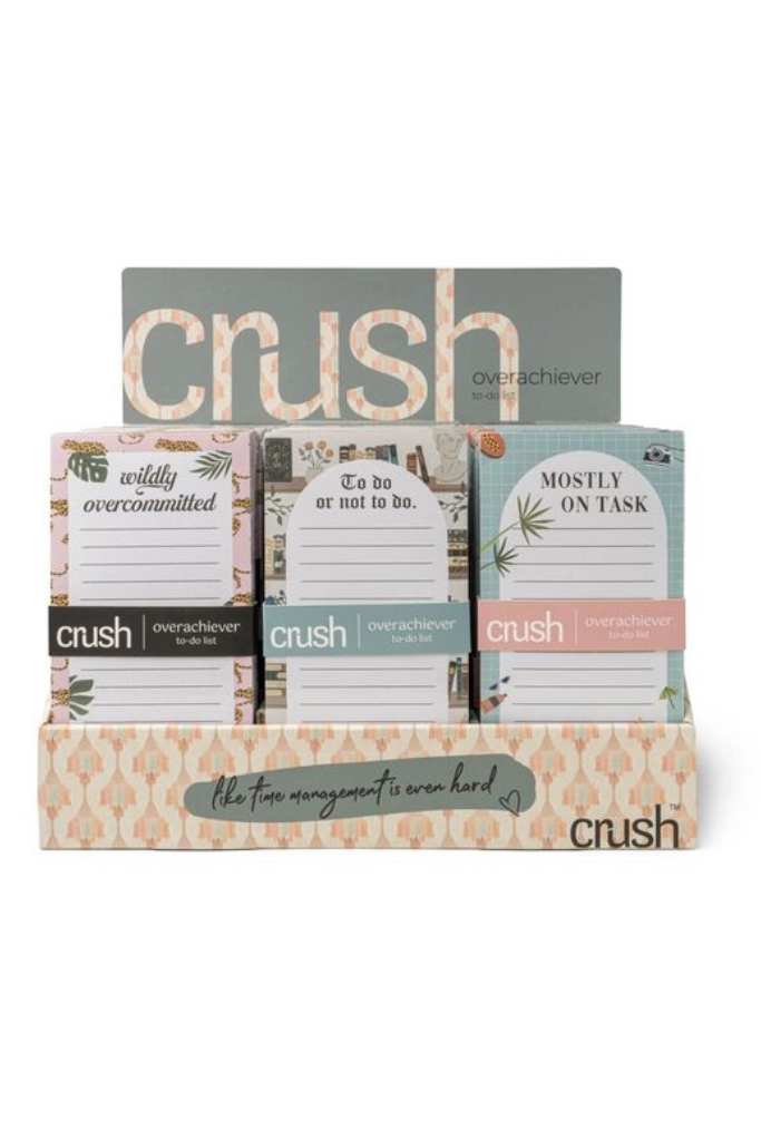 Crush Overachiever To-Do List -