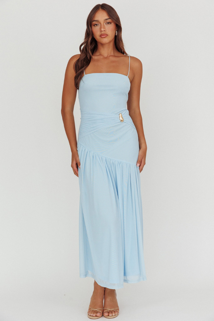 Clear Skies Maxi Dress - Light Blue