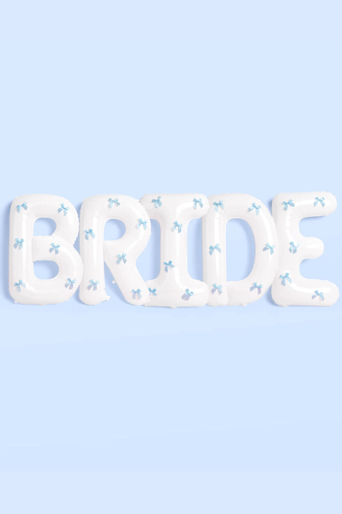 XL Bride Balloons - White/Blue