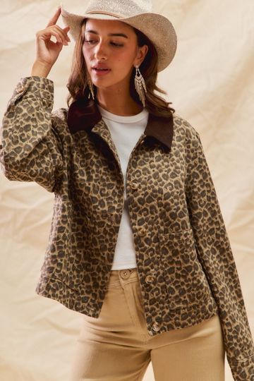Shirley Barn Jacket - Leopard