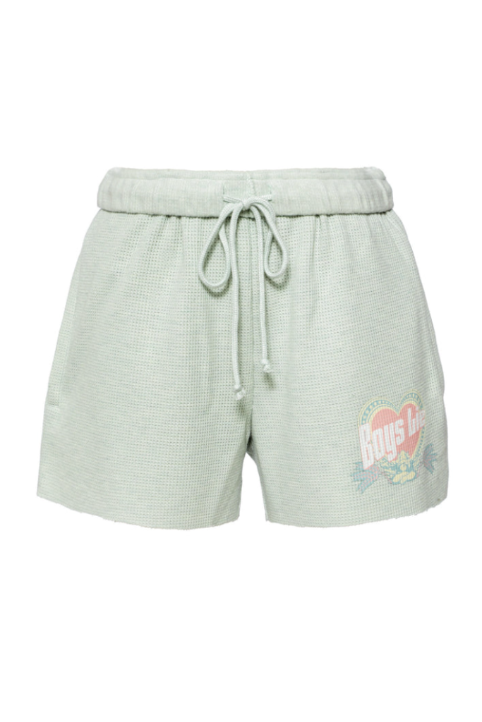 Boys Lie Breakfast Beers Shorts - Pastel Sage