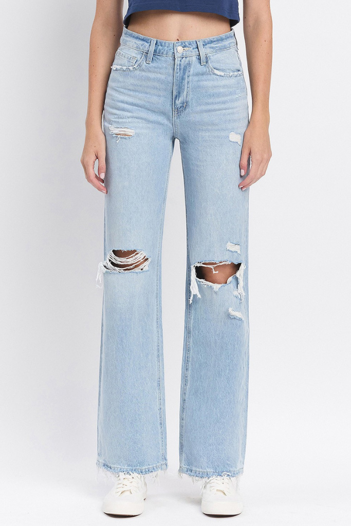 Modern Day Straight Leg Jeans - Light Wash