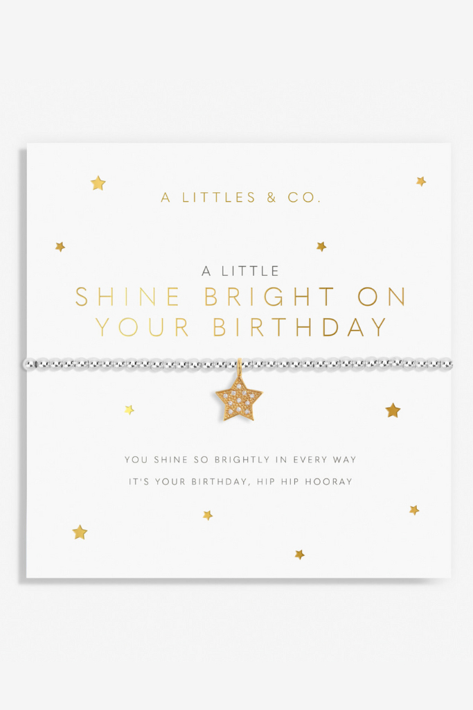 A Little &#039;Shine Bright On Your Birthday&#039; Bracelet