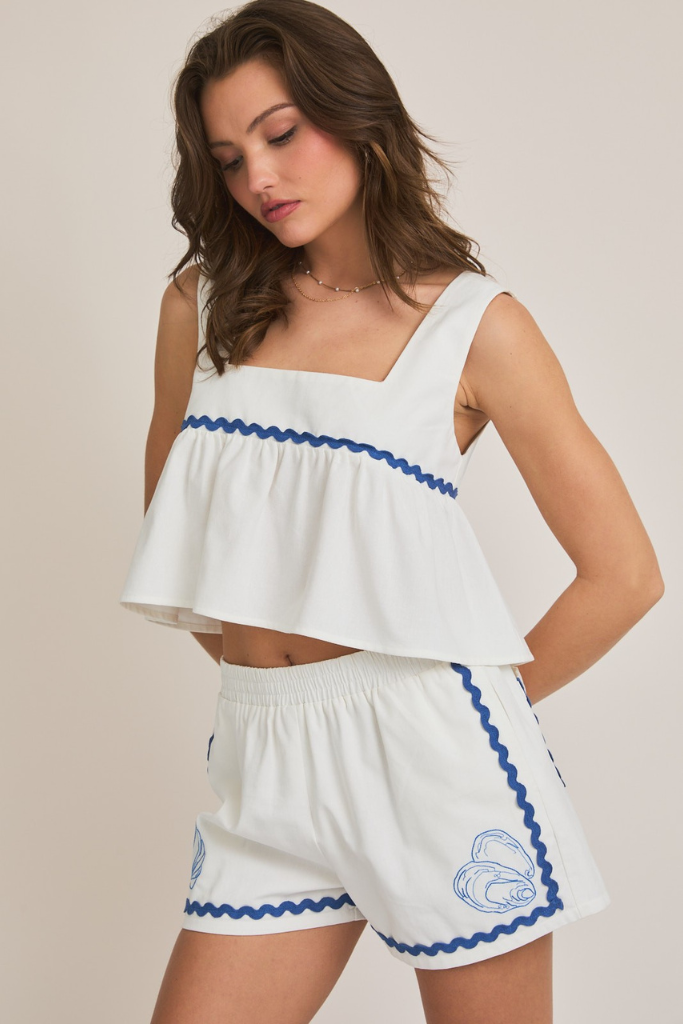 Along The Shore Set - White/Blue