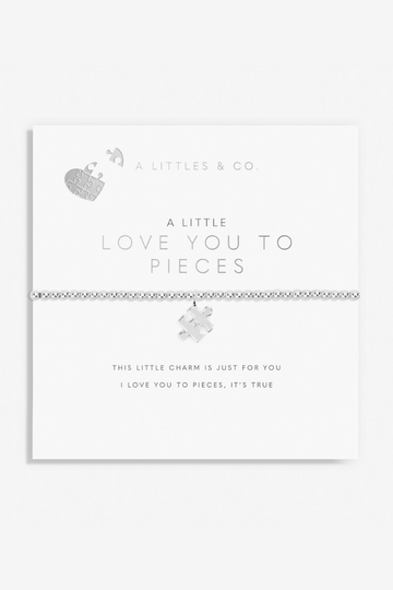 A Little &#039;Love You To Pieces&#039; Bracelet- Silver