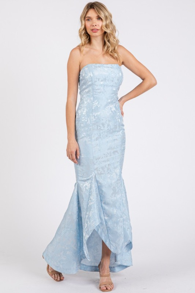 Bring Color Maxi Dress- Light Blue