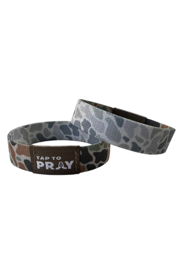 Tap To Pray Wristbands - River Rock Camo