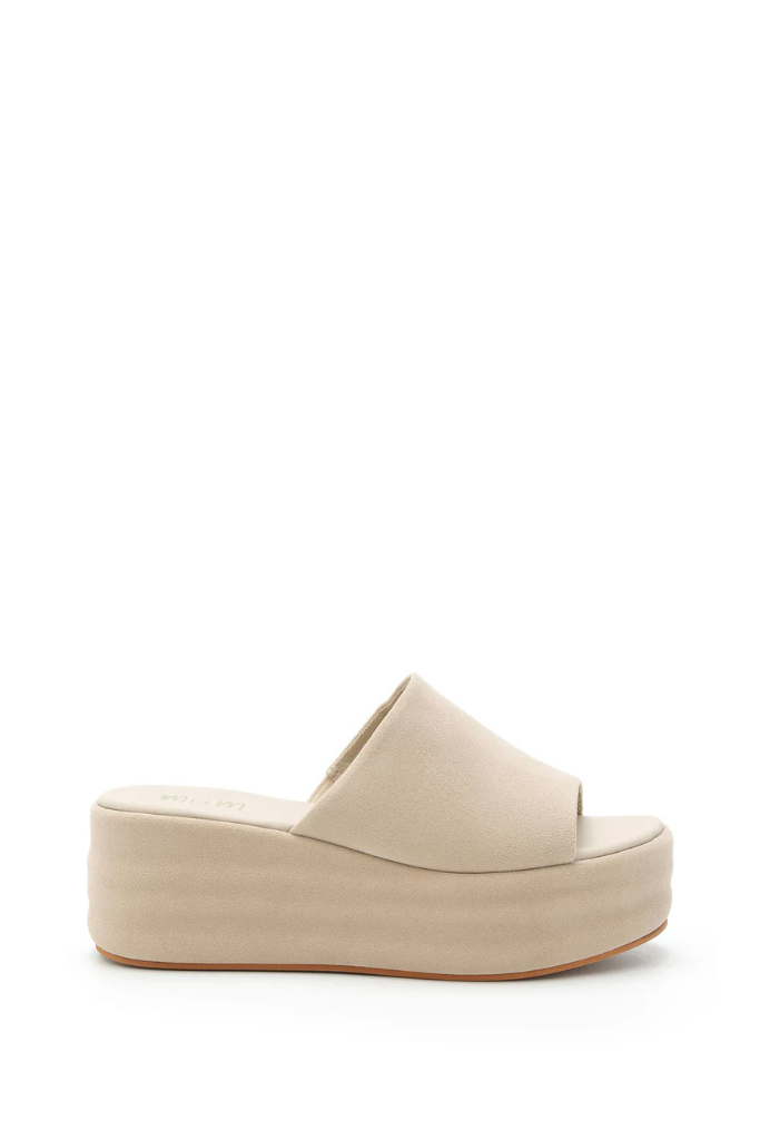 Harbor Platform Sandal - Beige