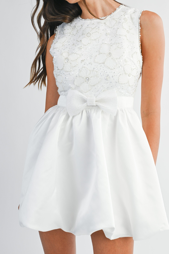 Everlasting Bow Dress - Off White