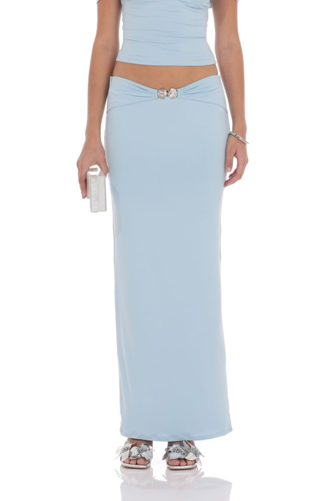 Flo Maxi Skirt - Light Blue