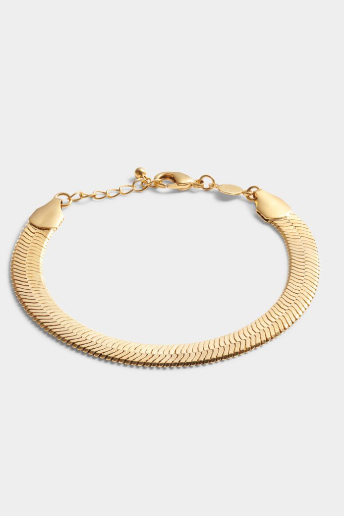 KL Ciana Large Snake Chain Bracelet - Gold
