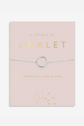 Circle Anklet- Silver