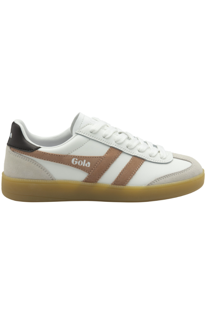 Gola Viper Leather Sneaker- White/Brown