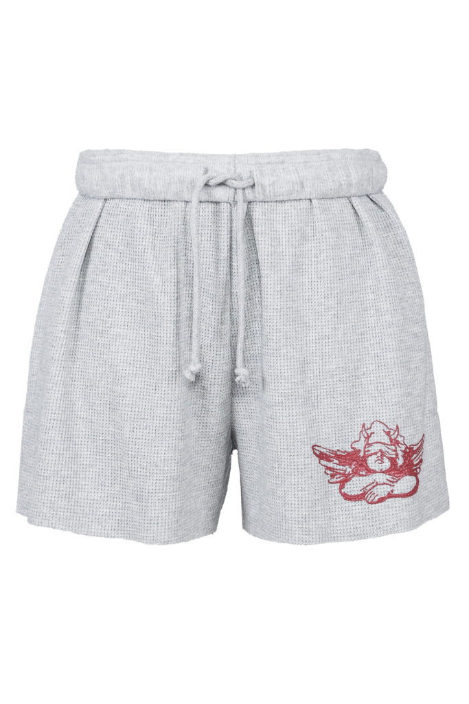 Boys Lie Girl Rule Basic Shorts - Heather Grey