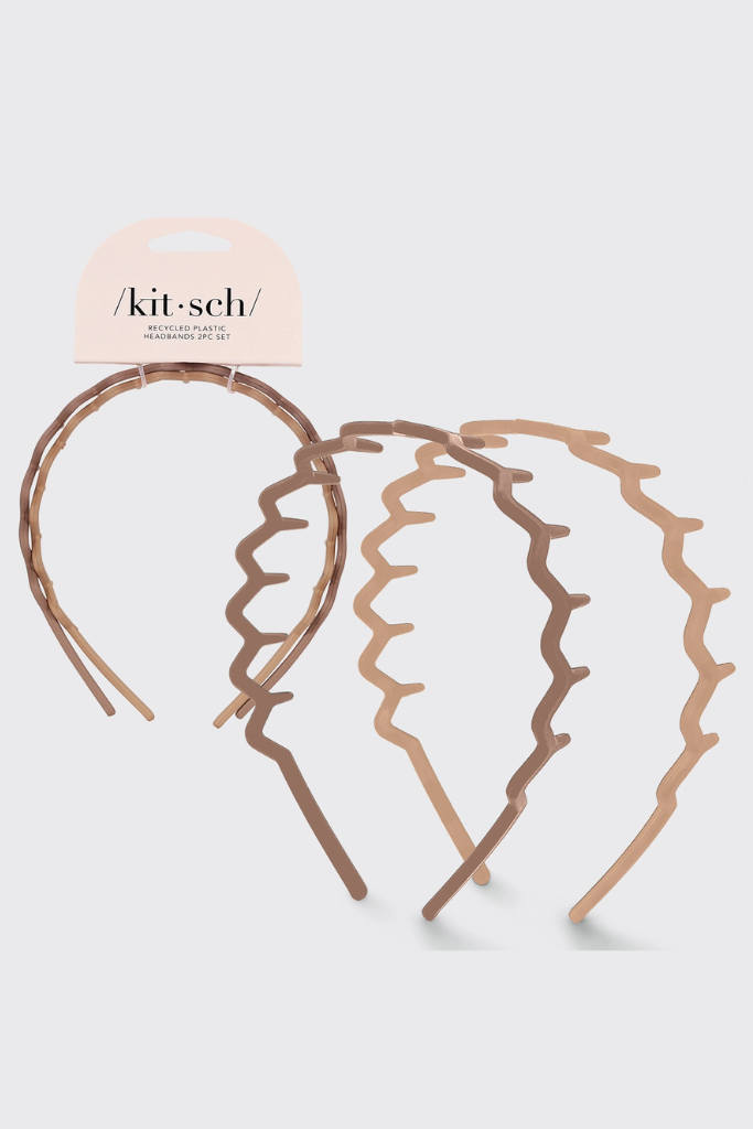 Kitsch Plastic Zig Zag Headband - Neutral