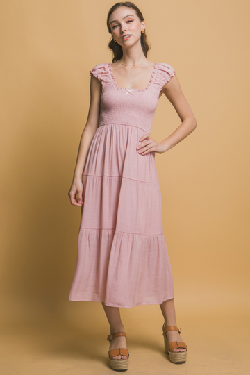 Last Wish Maxi Dress - Pink