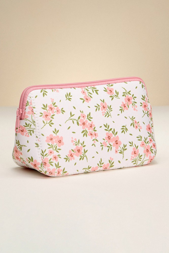 Seraphina Floral Pouch - Pink
