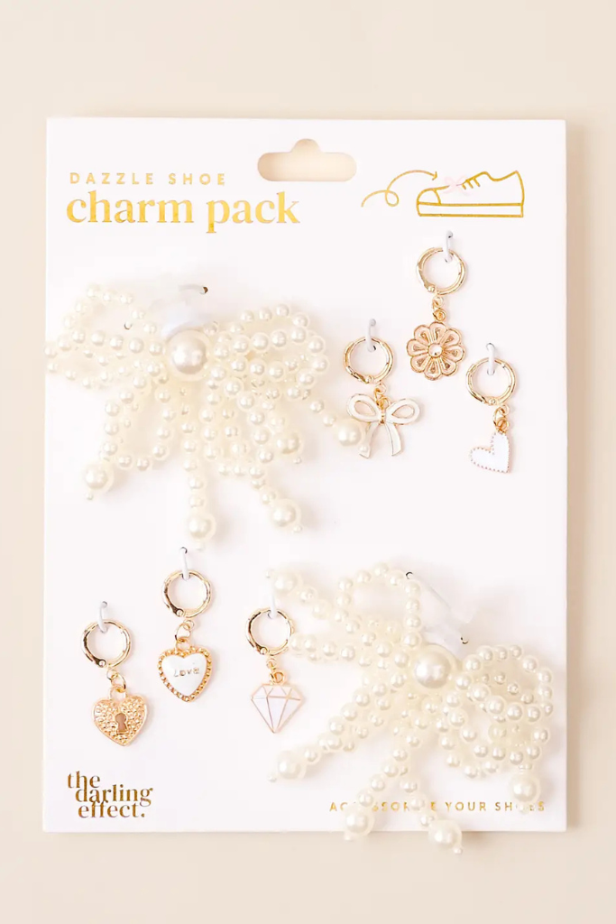 Dazzle Shoe Charm Pack -Pretty In Pearl
