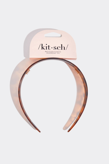 KITSCH Recycled Plastic Wide Headband - Tort