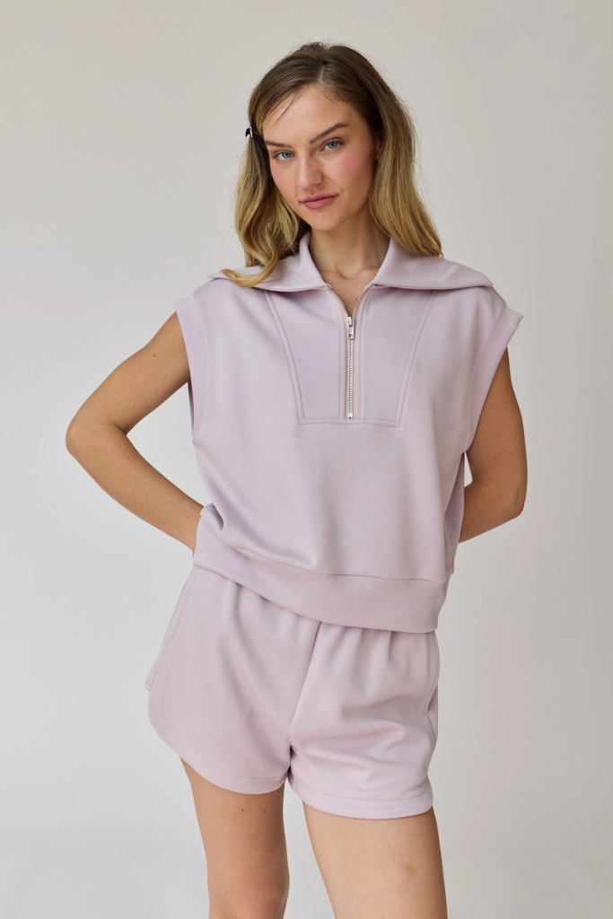 Blake Sweatshirt Top - Lilac