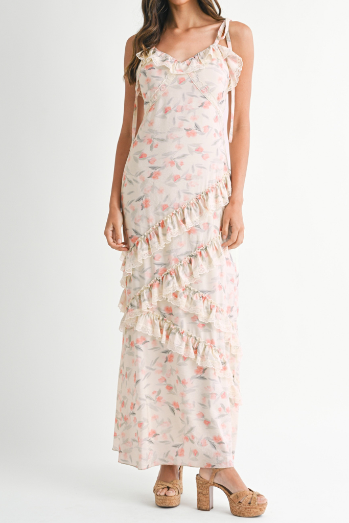 Sweet Secret Midi Dress - Light Pink