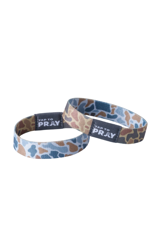 Tap To Pray™ Wristbands - River Rock Camo Sahara and Copper