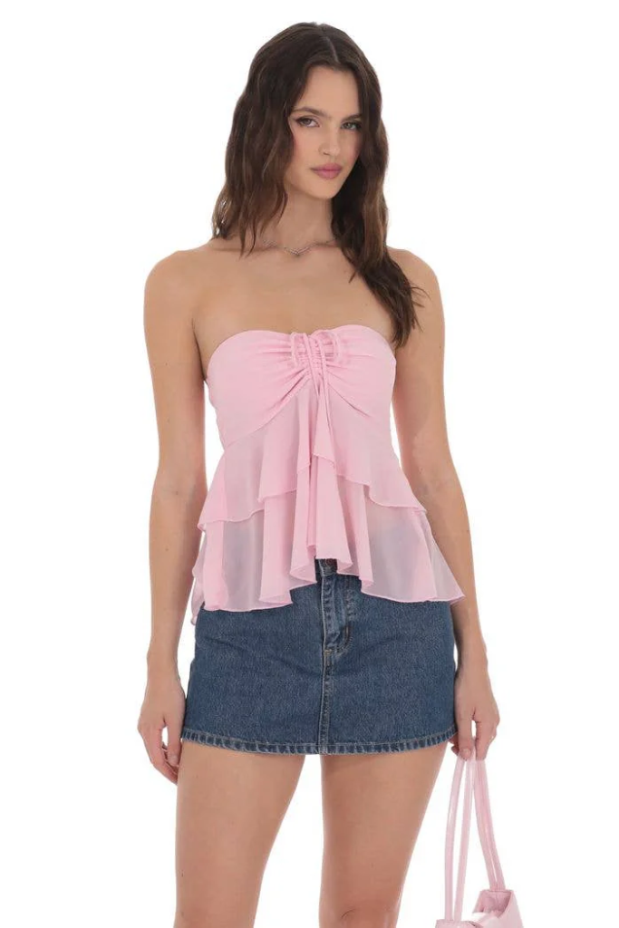 Lucy In The Sky Tillie Top - Pink