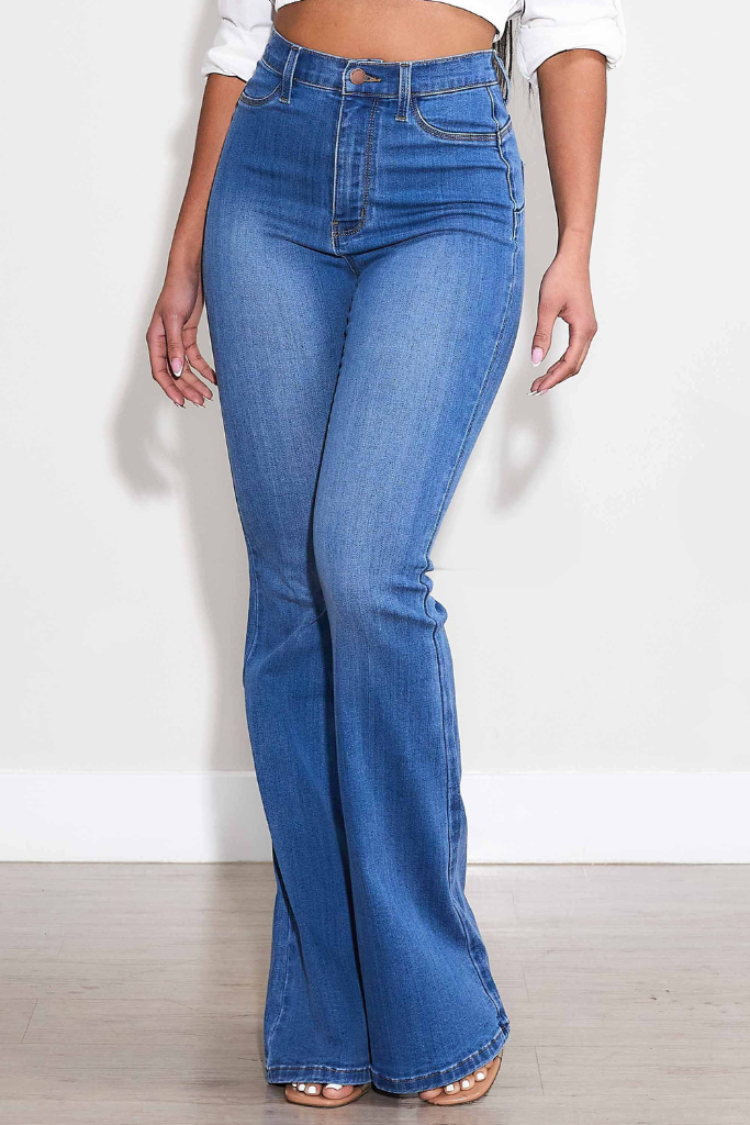 For The Day Flare Jeans - Medium Wash