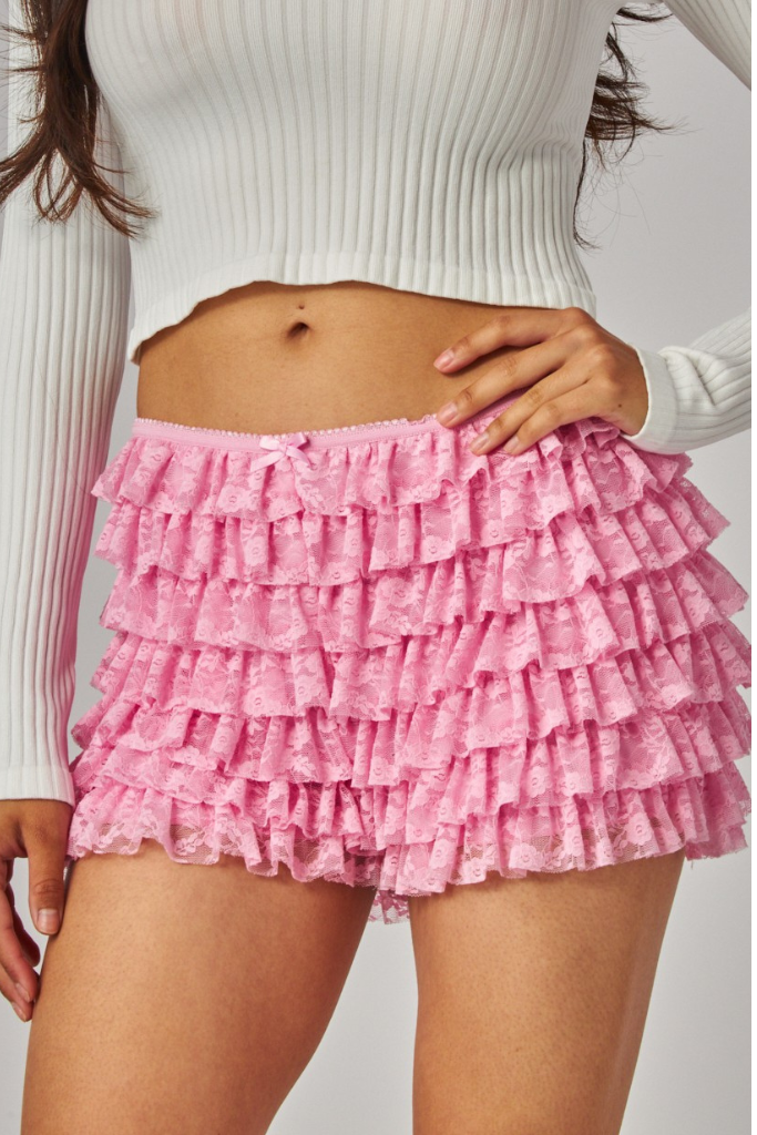 Tina Ruffle Bloomers - Pink