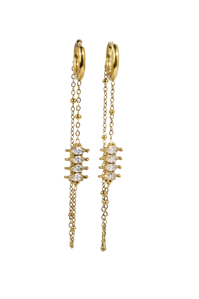 Golden Hour Huggie Earrings - Gold