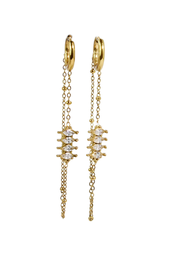 Golden Hour Huggie Earrings - Gold