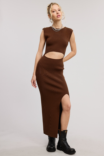 Easy Essentials Midi Dress - Chocolate
