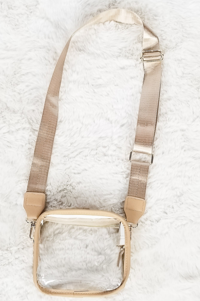 Take A Risk Clear Bag - Khaki