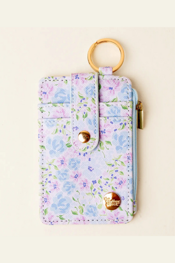 Keychain Wallet - Secret Garden Blue