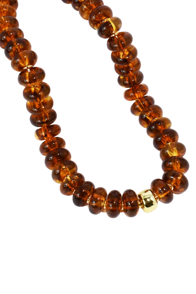 Amber Glow Necklace - Gold