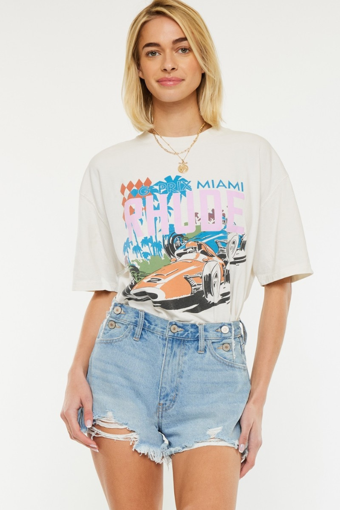 Emmalyn Denim Shorts - Light Wash